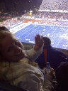 Michelle having fun at the BSU game.