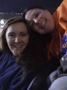 Jaymie and Paula, enjoying the BSU game